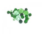 Approx. 1.5 - 2oz. Glam Green Glass Bead Mix Approx. 1.5 - 2oz. Glam Green Glass Bead Mix
