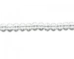 8 x 6mm Crystal Faceted Rondelle Glass Bead, 13" string 8 x 6mm Crystal Faceted Rondelle Glass Bead, 13" string