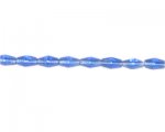 8 x 4mm Sky Blue Rice Glass Bead, 2 x 13" strings 8 x 4mm Sky Blue Rice Glass Bead, 2 x 13" strings