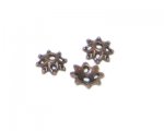 8mm Copper Metal Bead Cap, 12 caps 8mm Copper Metal Bead Cap, 12 caps