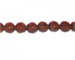 12mm Golden Brown Faceted Round Glass Bead, 13" string 12mm Golden Brown Faceted Round Glass Bead, 13" string