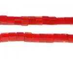 4mm Strawbery Red Cube Pressed Glass Bead 4mm Strawbery Red Cube Pressed Glass Bead