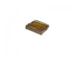 24mm Gold Foil Lampwork Square Glass Bead 24mm Gold Foil Lampwork Square Glass Bead