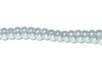 6mm Silver Blue Glass Pearl Bead, approx. 78 beads 6mm Silver Blue Glass Pearl Bead, approx. 78 beads