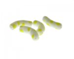 24 x 10mm Yellow Dot Curved Tube Lampwork Glass Bead, 4 beads 24 x 10mm Yellow Dot Curved Tube Lampwork Glass Bead, 4 beads