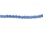 6mm Sky Blue Faceted Round Glass Bead, 12" string 6mm Sky Blue Faceted Round Glass Bead, 12" string