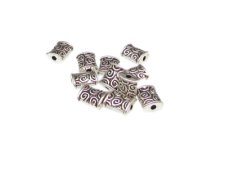 (image for) 8 x 6mm Silver Rectangle Metal Spacer Bead, app12 beads