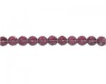 8mm Pale Plum Faceted Round Glass Bead, 12" string 8mm Pale Plum Faceted Round Glass Bead, 12" string