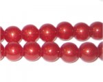 10mm Blush Pearlised Glass Bead, approx. 24 beads 10mm Blush Pearlised Glass Bead, approx. 24 beads