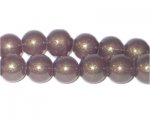 10mm Copper Pearlised Glass Bead, approx. 24 beads 10mm Copper Pearlised Glass Bead, approx. 24 beads