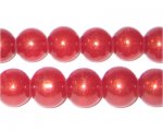 12mm Blush Pearlised Glass Bead, approx. 19 beads 12mm Blush Pearlised Glass Bead, approx. 19 beads