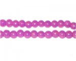 6mm Violet Pearlised Glass Bead, approx. 74 beads 6mm Violet Pearlised Glass Bead, approx. 74 beads
