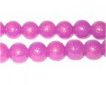 10mm Violet Pearlised Glass Bead, approx. 24 beads 10mm Violet Pearlised Glass Bead, approx. 24 beads