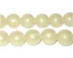 12mm Champagne Pearlised Glass Bead, approx. 19 beads 12mm Champagne Pearlised Glass Bead, approx. 19 beads