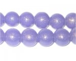 12mm Lilac Pearlised Glass Bead, approx. 19 beads 12mm Lilac Pearlised Glass Bead, approx. 19 beads