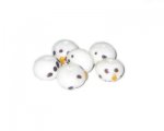 14 x 10mm Snowman Handmade Lampwork Bead, 6 beads 14 x 10mm Snowman Handmade Lampwork Bead, 6 beads