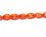 10 x 8mm Strawberry Red Faceted Drop Glass Bead, 6" string 10 x 8mm Strawberry Red Faceted Drop Glass Bead, 6" string