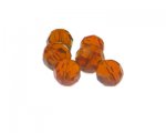 12 - 14mm Orange Faceted Glass Bead, 6 beads 12 - 14mm Orange Faceted Glass Bead, 6 beads