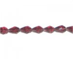 10 x 8mm Plum Faceted Drop Glass Bead, 13" string 10 x 8mm Plum Faceted Drop Glass Bead, 13" string