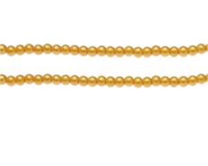 (image for) 4mm Yellow Glass Pearl Bead, approx. 113 beads