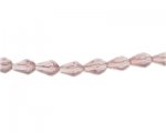 10 x 6mm Pale Plum Faceted Drop Glass Bead, 13" string 10 x 6mm Pale Plum Faceted Drop Glass Bead, 13" string