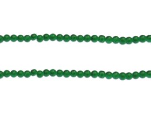 (image for) 4mm Emerald Jade-Style Glass Bead, approx. 100 beads