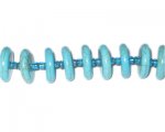 14 x 4mm Rondelle Turquoise Beads, approx. 24 beads 14 x 4mm Rondelle Turquoise Beads, approx. 24 beads