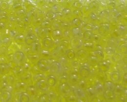 (image for) 11/0 Baby Yellow Transparent Glass Seed Bead, 1oz. Bag
