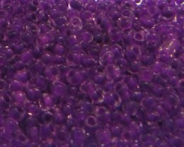 (image for) 11/0 Purple Inside-Color Glass Seed Bead, 1oz. Bag