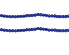 (image for) 4mm Lapis Jade-Style Glass Bead, approx. 110 beads