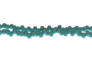 (image for) 6mm Turquoise Side-drill Glass Drop Bead, 24" string
