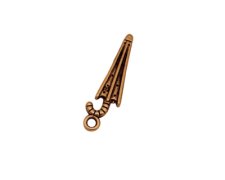 (image for) 6 x 18mm Copper Closed Umbrella Charm - 4 charms