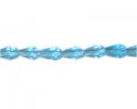 10 x 6mm Turquoise Faceted Drop Glass Bead, 13" string 10 x 6mm Turquoise Faceted Drop Glass Bead, 13" string