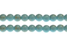 (image for) 10mm Pale Blue Sparkle Abstract Glass Bead, approx. 17 beads
