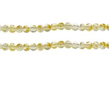(image for) 6mm Buttercup Crackle Spray Glass Bead, approx. 70 beads