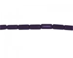 10 x 4mm Purple Pressed Glass Tube Bead, 13" string 10 x 4mm Purple Pressed Glass Tube Bead, 13" string