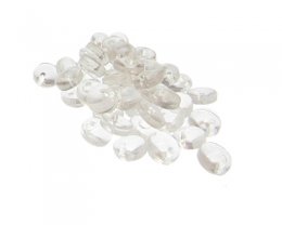 (image for) Approx. 1oz. x 8mm Crystal Disc Glass Bead, side-drill