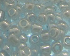 (image for) 6/0 Soft Blue Ceylon Glass Seed Beads, 1oz. bag