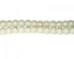 8mm Cream Rustic Glass Pearl Bead, approx. 56 beads