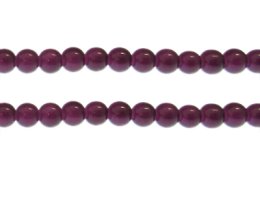 (image for) 8mm Deep Plum Gemstone-Style Glass Bead