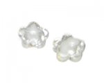 18mm Crystal Foil Flower Lampwork Glass Bead, 6 beads 18mm Crystal Foil Flower Lampwork Glass Bead, 6 beads