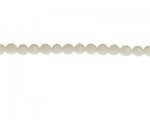 8mm White Opaque Faceted Glass Bead, 14" string 8mm White Opaque Faceted Glass Bead, 14" string