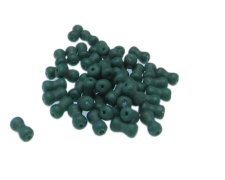 (image for) Approx. 1oz. x 8x4mm Aqua Peanut Glass Beads