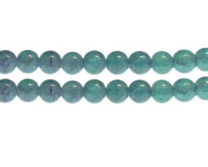 (image for) 10mm Blue/Purple Duo-Style Glass Bead, approx. 17 beads
