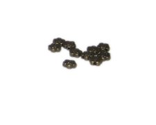 (image for) 6mm Bronze Flower Metal Spacer Bead, 10 beads