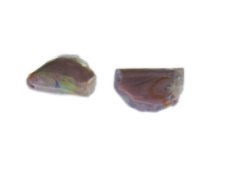 (image for) 22mm Lilac Pattern Lampwork Glass Bead, 2 beads
