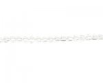 4mm Crystal Flat Round Pressed Glass Bead, 13" string 4mm Crystal Flat Round Pressed Glass Bead, 13" string
