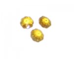 10mm Gold Faceted Crystal Flower Glass Bead, 6 beads 10mm Gold Faceted Crystal Flower Glass Bead, 6 beads