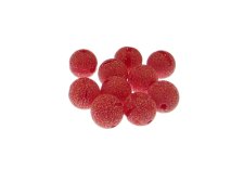 (image for) 10mm Red Druzy-Style Glass Bead, 10 beads