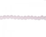 6mm Pink Faceted Round Semi-Opaque Bead, 12" string 6mm Pink Faceted Round Semi-Opaque Bead, 12" string